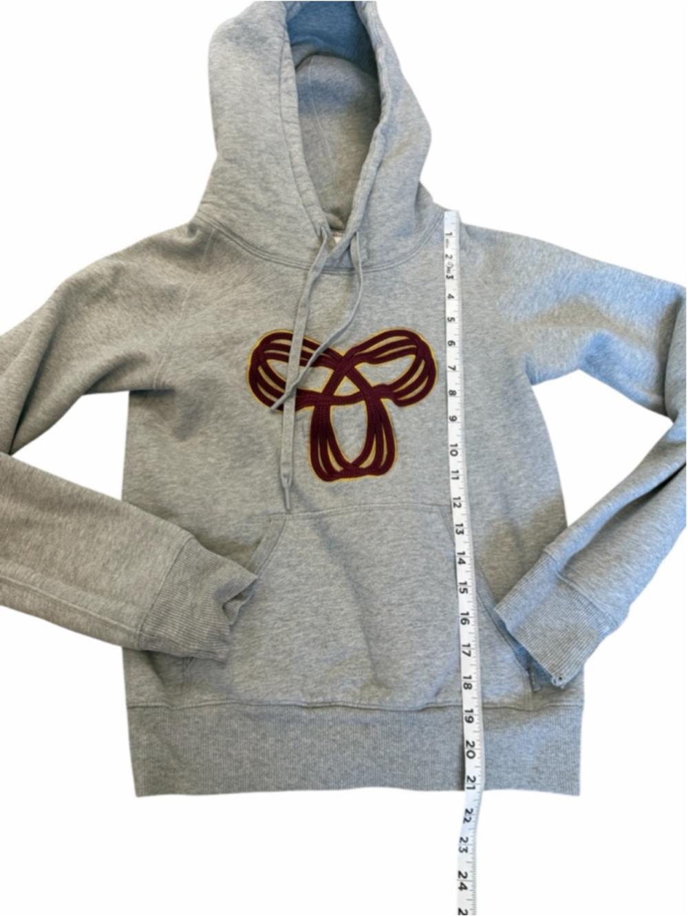 TNA Aritzia Grey Fleece Hoodie XXS Pullover Kangaroo Pocket Cozy Casual - Picture 8 of 12